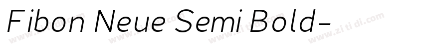 Fibon Neue Semi Bold字体转换